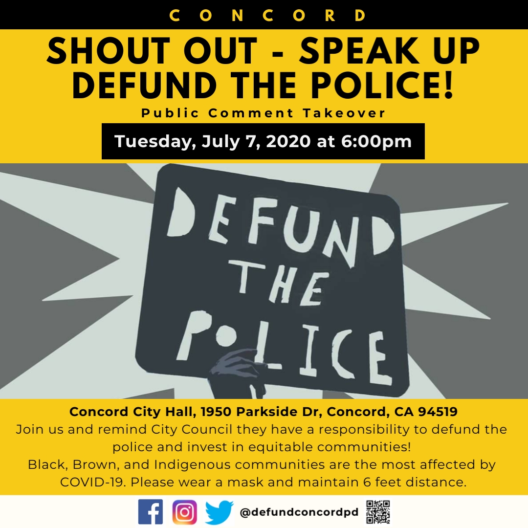 Shout Out – Speak Up – Defund the Police Protest Flyer