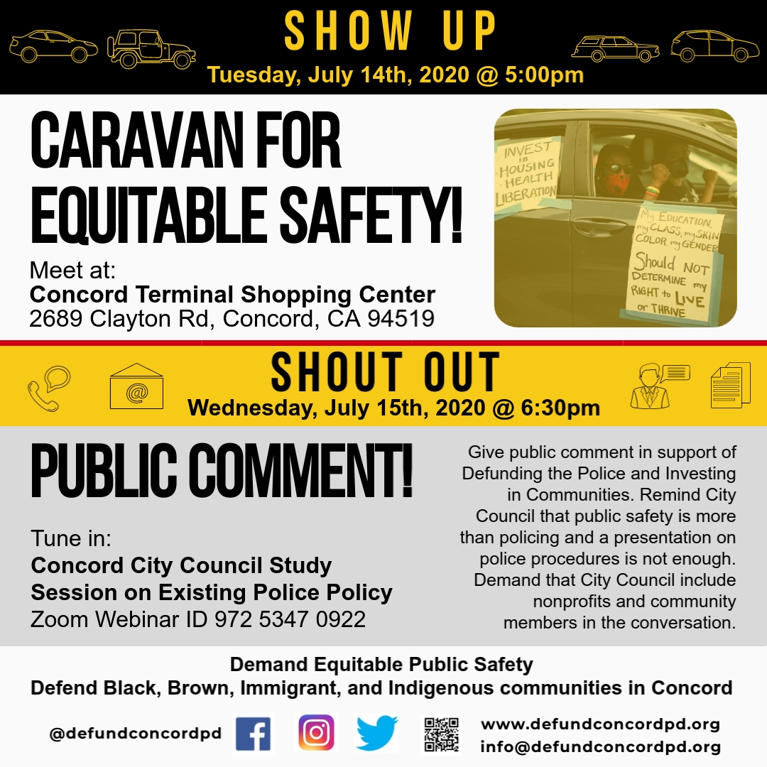Caravan for Equitable Safety Flyer